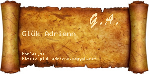Glük Adrienn névjegykártya